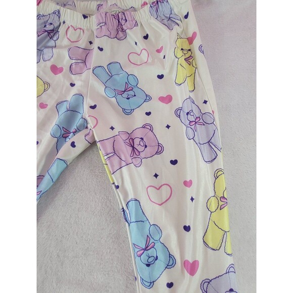 In Control Clothing Pastel Fairy Kei Kawaii Bear Bell Bottom Pants Size XS/S - Picture 10 of 12